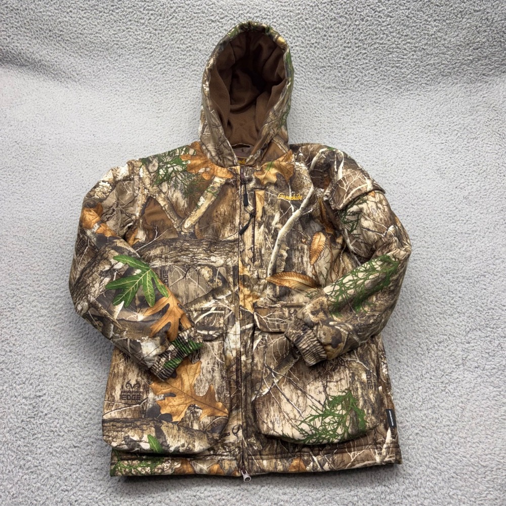Gamehide KPJ Youth Medium Brown RealTree Edge Camo Insulated Hunting Jacket